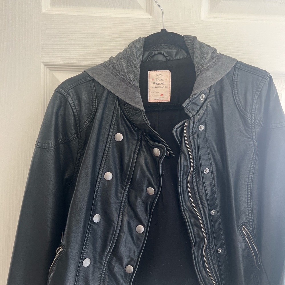 Free People leather jacket